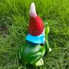 Cartoon Gnome Riding Frog Statue Resin Crafts Dwarf Sculpture Durable Garden Gnomes Figurine  Home