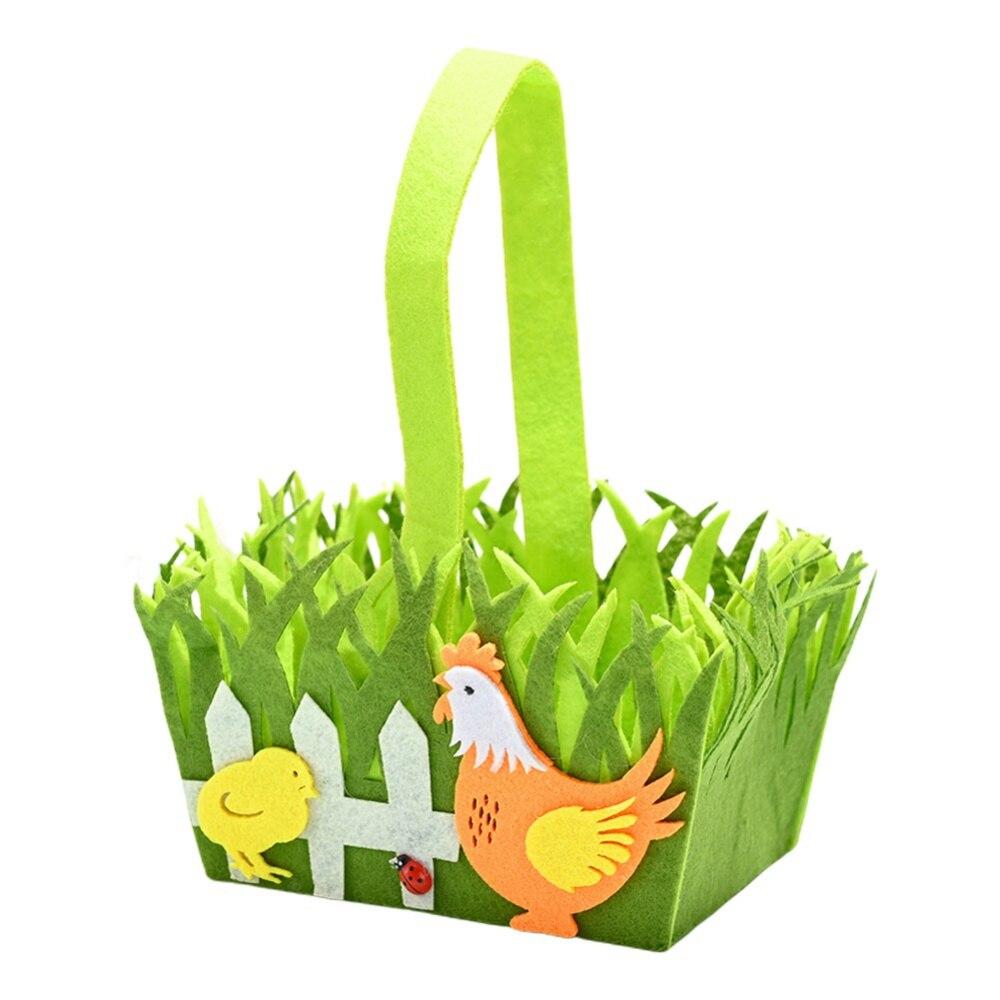 Пасхальная корзина для детей Пасхальная сумка для пасхальных яиц Игрушки Конфеты Подарки