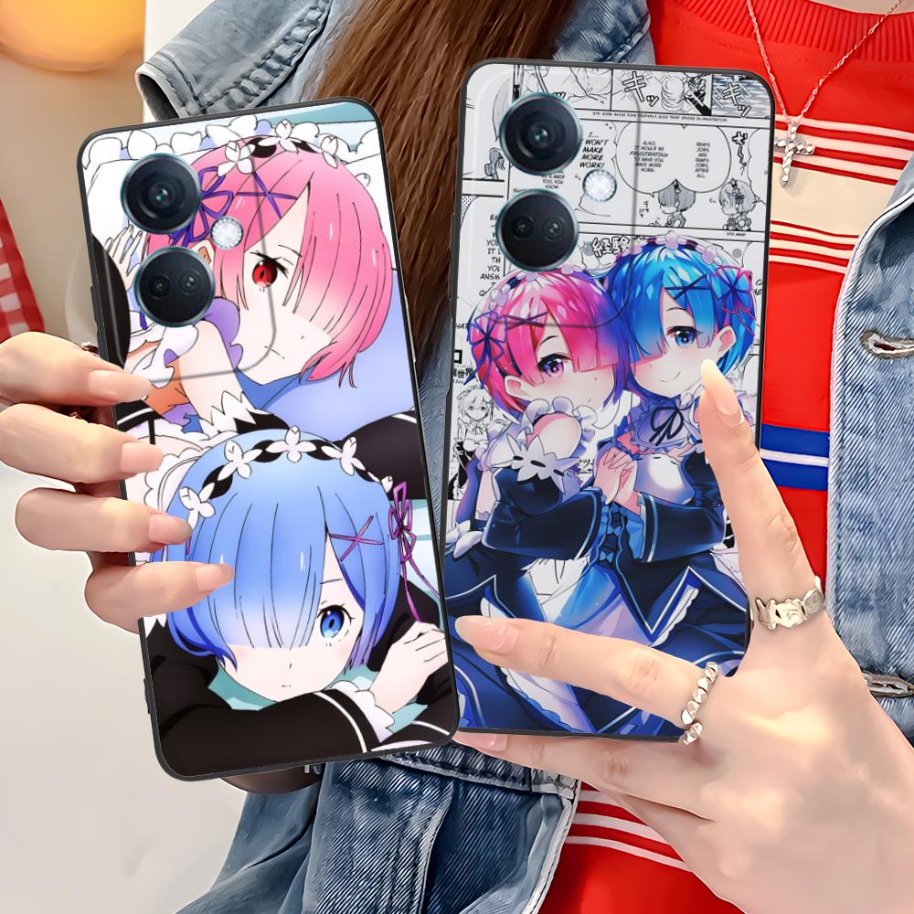 Чехол для мобильного телефона ReZero Rem Ram из матового ТПУ для OPPO Find X9 X8 X7 X6 X5 X3 X2 Plus s Pro Ultra Lite, цветная печать