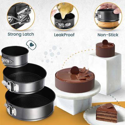 Антипригарная форма для торта со съемным дном, сотовая текстура, круглая форма для выпечки чизкейка, легко извлекаемая, аксессуары для выпечки
