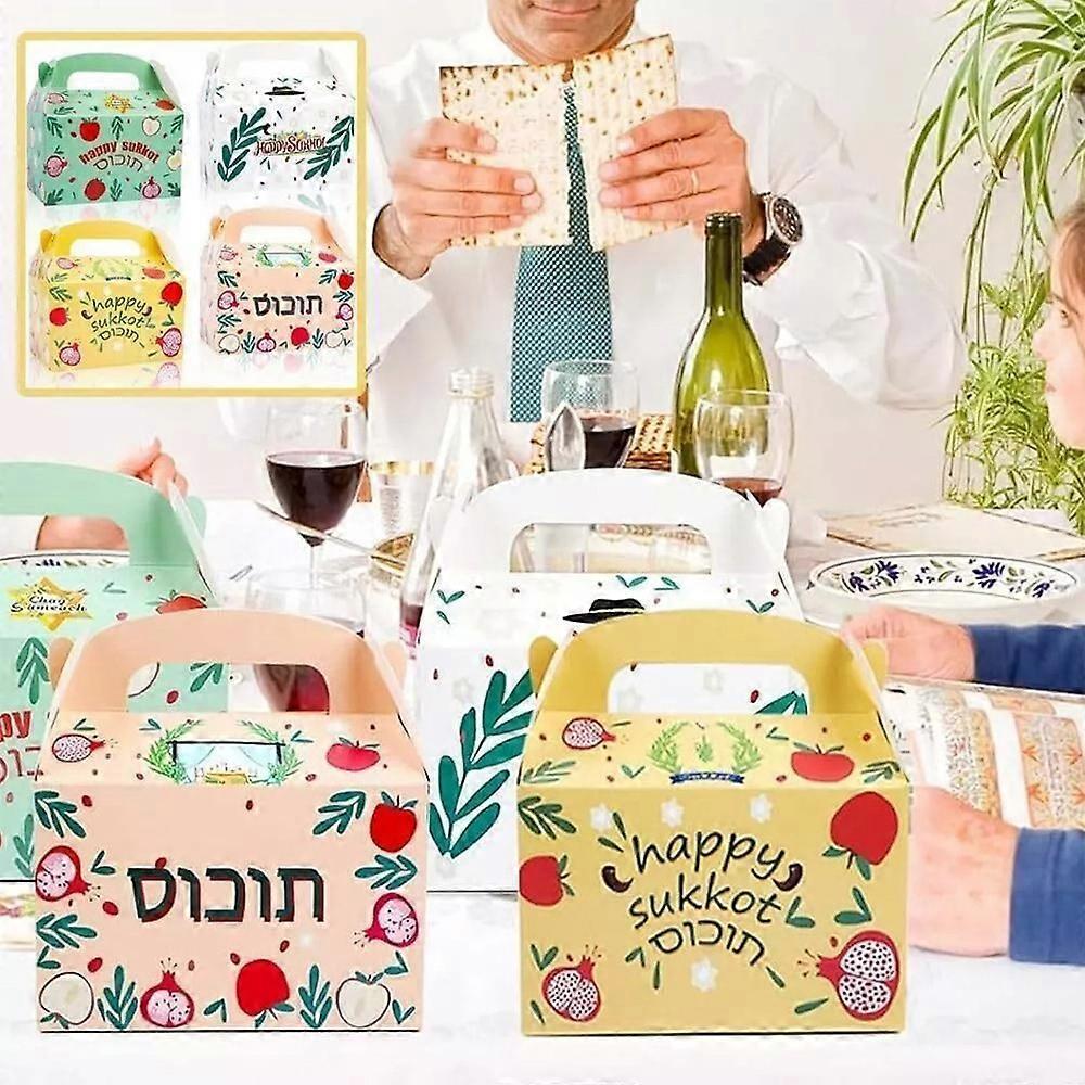 Happy Sukkot Gift Boxes,Happy Sukkot Party Decoration Treat Boxes
