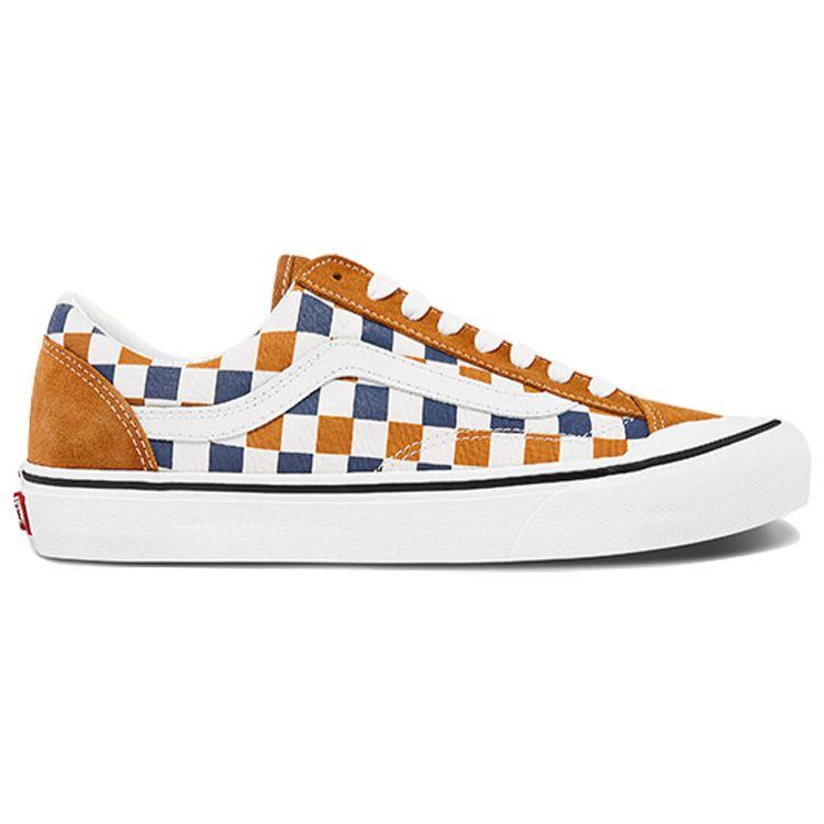 Vans Кеды низкие с шахматным узором Style 36 Унисекс Синий Желтый VN0A3ZCJ25U