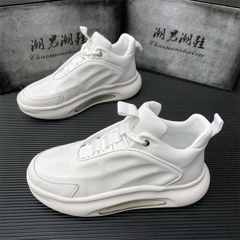 Мужская обувь на воздушной подушке, летняя, дышащая, новая, нескользящая, для студентов, повседневная, универсальная, на толстой подошве, модная обувь для пап