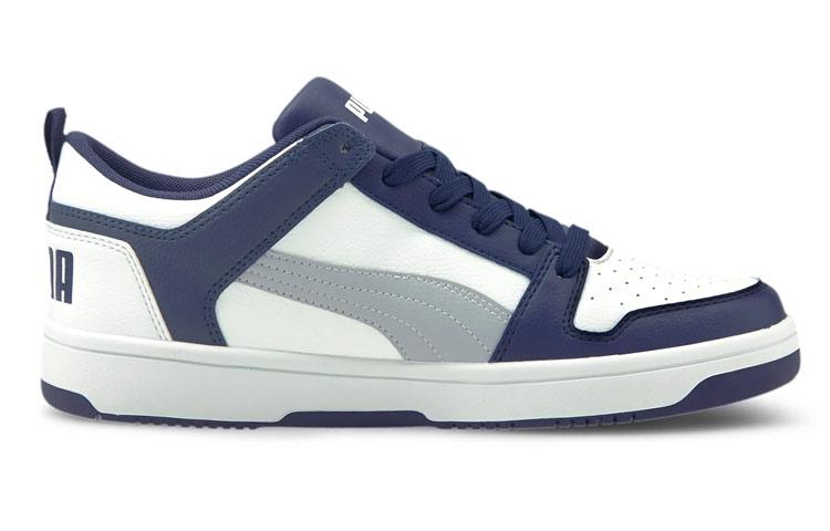 Men's Sneakers PUMA Rebound Lay Up Lo Sl Low Top Board Shoes Blue/White
