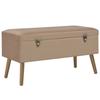 VidaXL Bench with Storage Compartment Stool Entryway Bench Living Room Bedroom Living Room Interior 80 Cm 329933