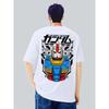 Gundam Short-sleeved Printed T-shirt 2025 Summer Men's Trendy Brand Cartoon Printed Pure Cotton Loose Round Neck T-shirt