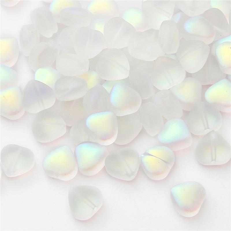 Главная Товары для вечеринок Браслеты Шпилька DIY Стеклянные бусины ручной работы Чешские популярные бусины цвета AB в форме сердца Серьги-разделители Горячая распродажа для изготовления ювелирных изделий