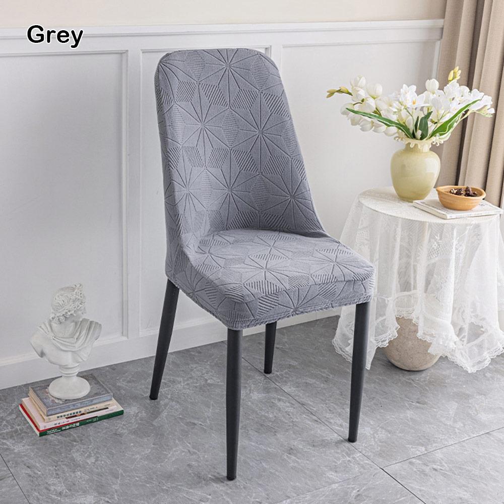 Thickened Fleece Dining Chair Covers Slip-Resistant Jacquard Chair Cover New Seat Cover Home Use
