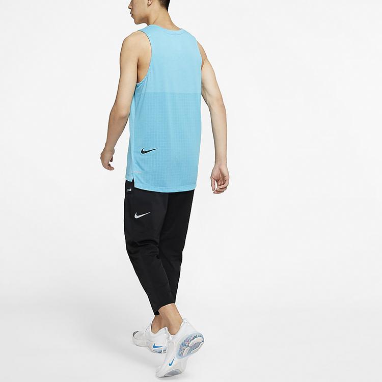 Nike Сплошные укороченные повседневные брюки для бега, мужские брюки, черные CJ5785-010
