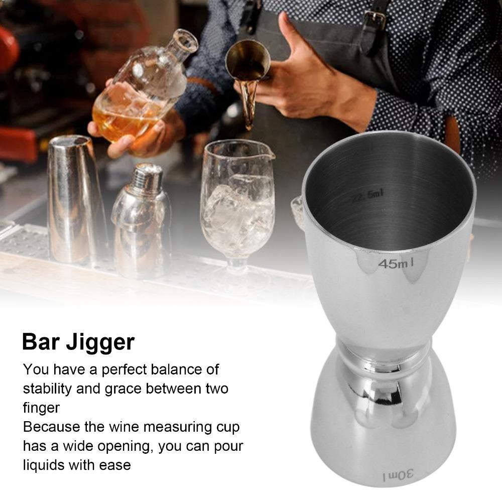 Stainless Steel Double Head Jigger Anti Rust Wine Measure Cup Durable Measuring Cup Bar