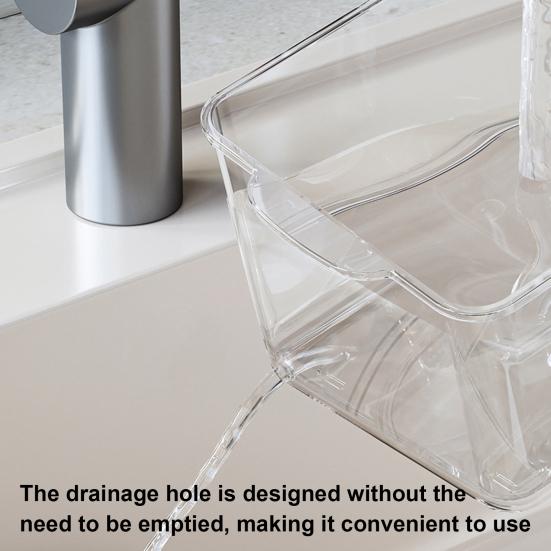 Поднос для фруктов Yousheng, ящик для хранения продуктов с 5 отделениями, большая вместимость, не содержит BPA, прозрачный, многоцелевой, для фруктового салата