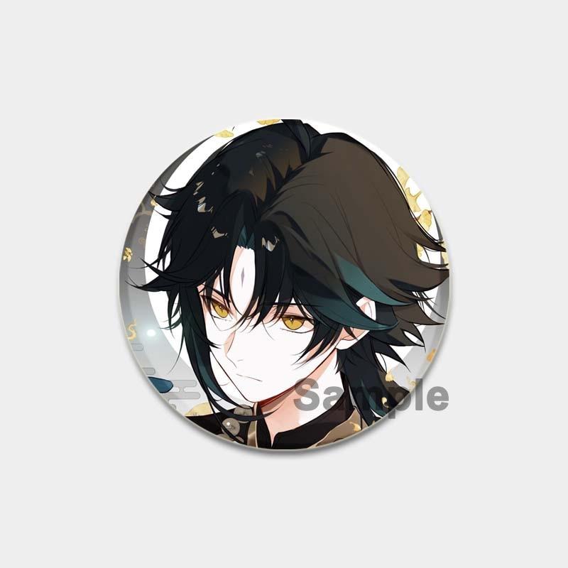 58 мм Genshin Impact, мягкая кнопка на лацкане, креативный забавный значок на воротнике, мультяшная фигурка, броши, одежда, ювелирные аксессуары, милые подарки