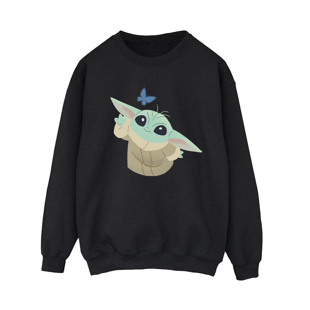 Star Wars Womens/Ladies The Mandalorian Butterfly Catching Sweatshirt