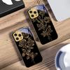 Золотые розы Чехол для телефона из закаленного стекла для iPhone 16 Pro Max 15 P Ro 14 M Ax 13 Plus 12 Mini 11 XS Max XR