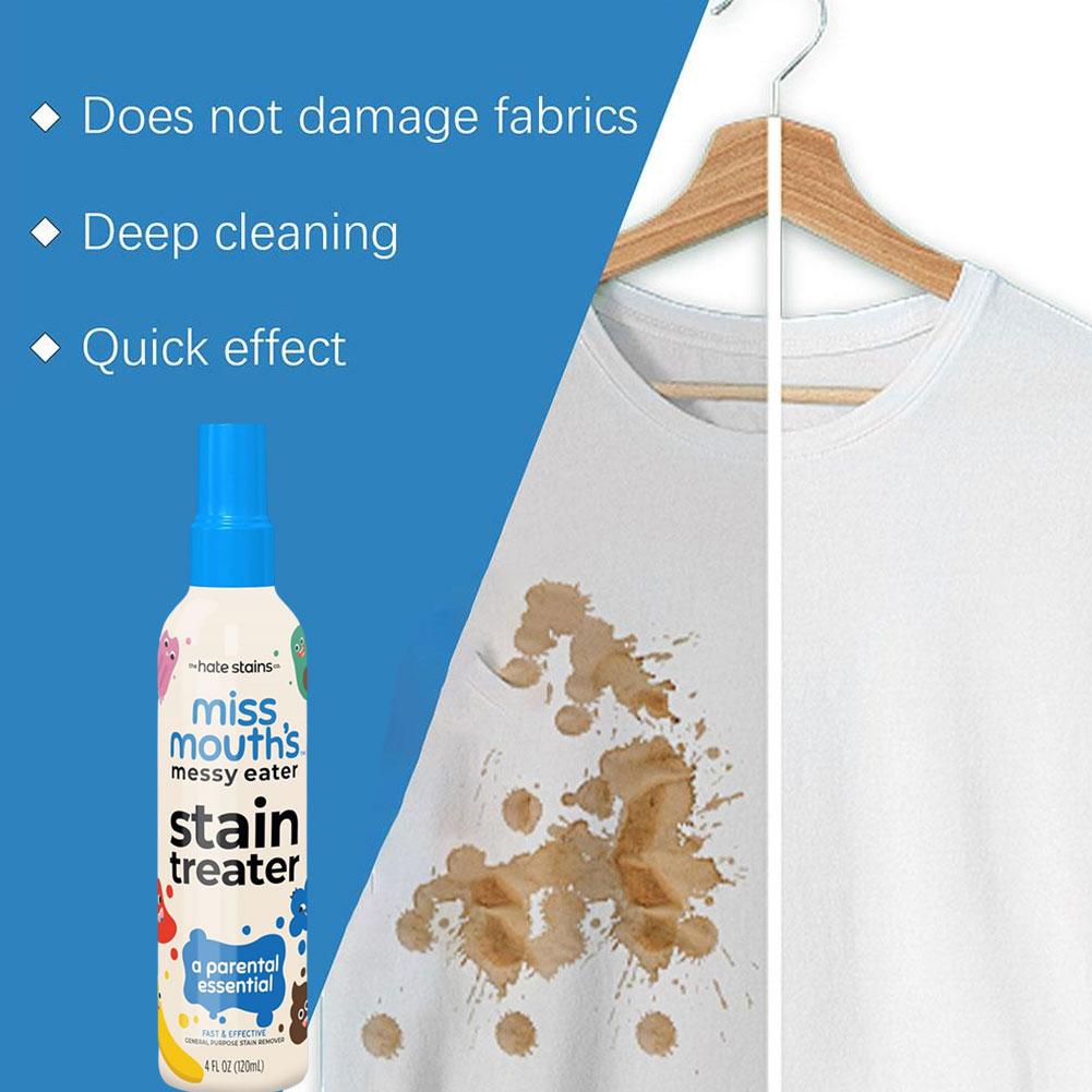 120ml Laundry Stain Remover Anti Germ & Deodorization For Clothes Fabric Upholstery Carpet Stain Spray Yellow Removal Bleach