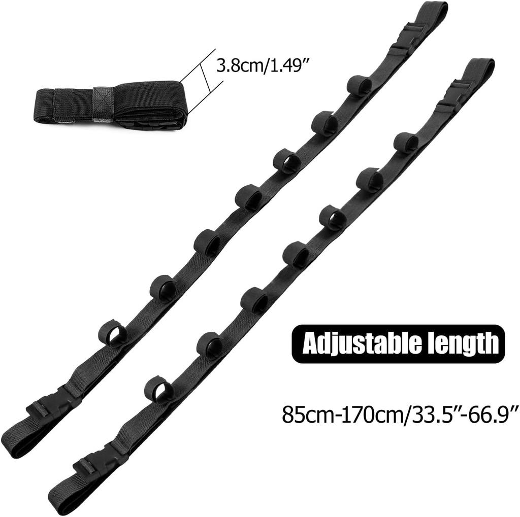 Держатель для удочек в автомобиль Переноска для удочек для автомобиля Стойка для удочек Вместимость 5/7 удилищ Прочный для внедорожника/Универсала/Фургона/Грузовика