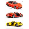 1/32 Porsche 911 Carrera Supercar литая модель игрушечного автомобиля со звуком и светом для детей
