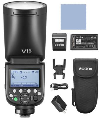 Авторизованная вспышка GODOX V1 PRO F, совместимая с круглой головкой Fujifilm 76WS TTL [дилер GODOX]