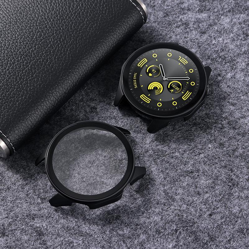 Закаленное Стекло+Чехол из ПК для Huawei Watch GT4 46ММ аксессуары Защита Экрана по всему периметру Жесткий Бампер Чехол для huawei gt 4 46 мм