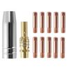 12Pcs/Set MB 15AK MIG Conductive Nozzle Weld Torch Contact Tip Holder for Binzel