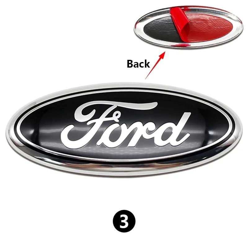 Новая наклейка на автомобиль 2026 Ford Новая 2025 Горячая 22.5x9см Металлическая передняя задняя эмблема значок багажник капот алюминиевая декаль 1 шт. для Ford Fusion Focu