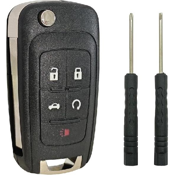 Замена корпуса брелока подходит для Chevy Cruze Malibu Equinox Sonic Impala GMC Terrain Buick Regal Lacrosse 2010 2011 2012 2013 2014 2015 2016
