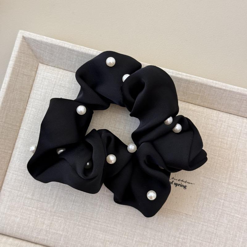 Милая и Мягкая Жемчужная Резинка для Волос в Виде Толстой Кишки для Женщин Сатиновая в Японском Стиле Универсальная Повязка на Голову для Высокого Хвоста Аксессуар для Волос Резинка для Волос Резинка для Волос