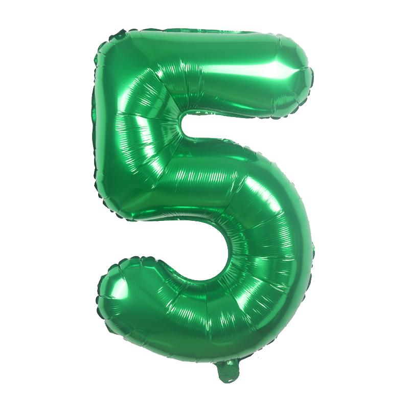 32-дюймовые зеленые большие воздушные шары с цифрами 0 1 2 3 4 5 6 7 8 9 для детей, день рождения, годовщина свадьбы, фигурные воздушные шары, подарок