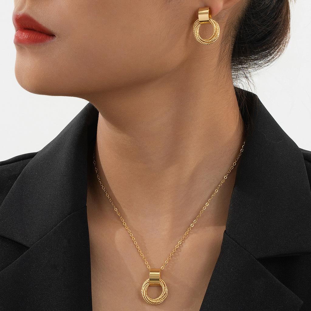 Fashion Necklace Earrings For Women Ladies