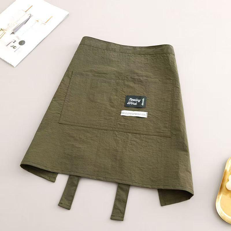 Single Item Restaurant Waitress Apron for Women with Extended Waist and Strong Seams in Canvas Material