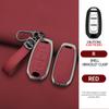 Подходит для Infiniti Q50 Q60 Qx50 Qx55 Qx60 Q70L Чехол-футляр для автоключа из цинкового сплава и натуральной кожи Умное кольцо для ключей Автоаксессуары