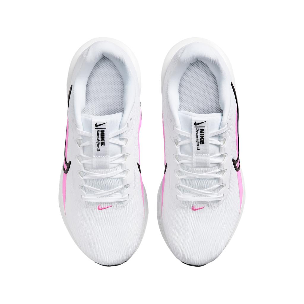 Nike Женские кроссовки Downshifter 13 Белый Черный Розовый Спелл FD6476-109
