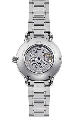 ORIENT STAR Автоматические часы M45 F7 Механические фазы Луны Механические Сделано в Японии 2 года внутренней гарантии Open Heart Navy [Orient Star]