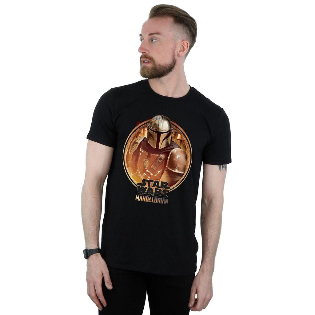 Star Wars Mens The Mandalorian Framed T-Shirt