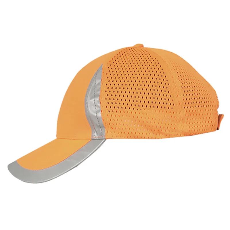 High Visibility Reflective Baseball Cap Yellow Safety Hat Work Safety Helmet Washable Hat Safety Traffic Cap Hard Hat