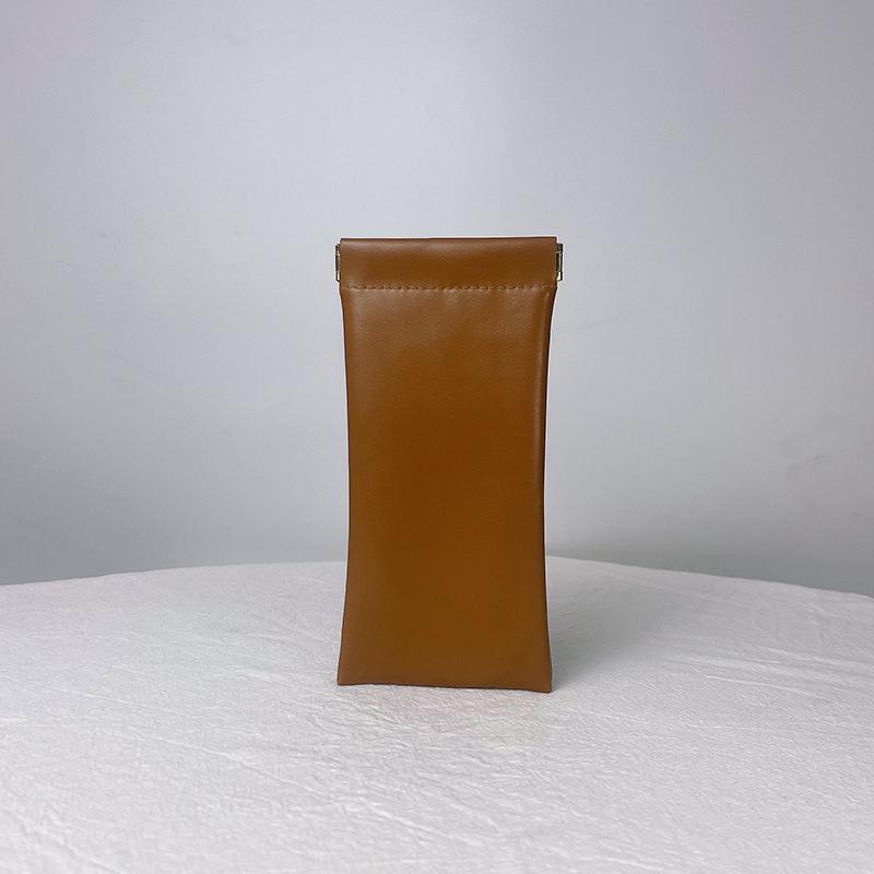 Сумка для хранения мелочи с узором личи: Большая косметичка, Чехол для очков, Внутренняя сумочка-клатч, Набор для помады и монет.