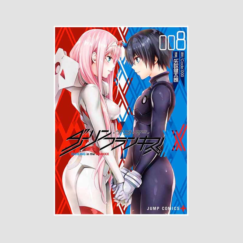 Белая книга Аниме Плакаты Художественная живопись Классика Аниме Darling in The Franxx Плакат Домашний декор Фреска Гостиная Украшения Принты Картины Подарки