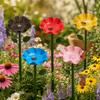 Ornamental Horticulture Bee Butterfly Watering Station Flower Shape Bird Bath  Wildlife Garden