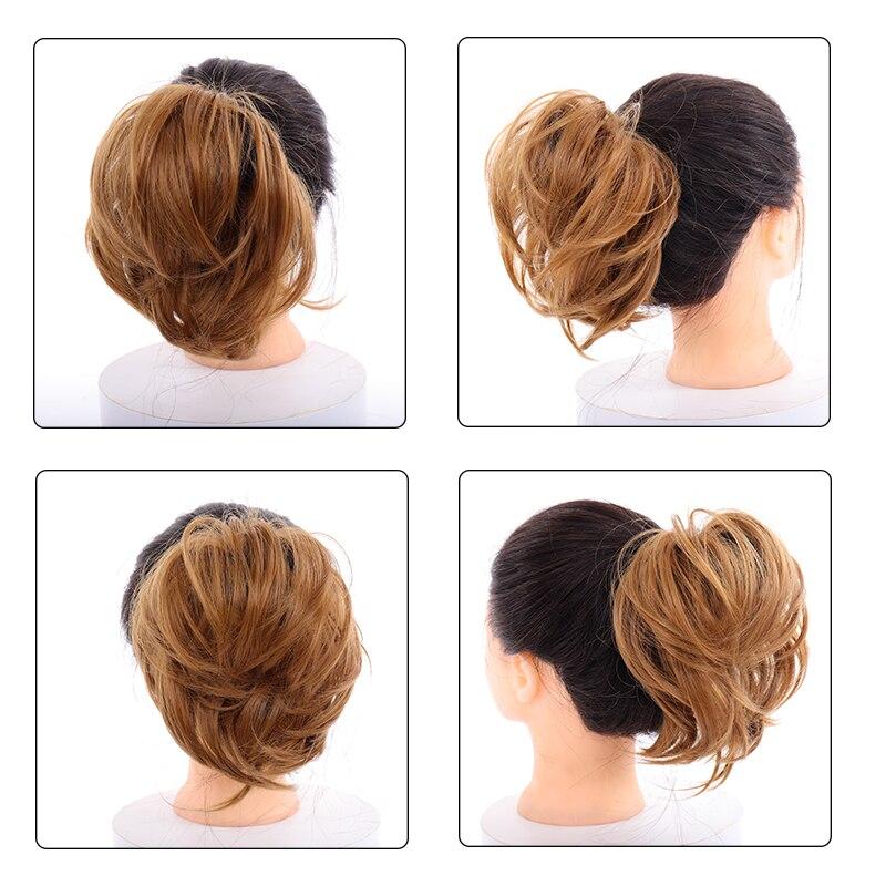 LUPU Короткие прямые шиньон синтетические волосы пучок резинка резинка для волос хвост шиньон для женщин хвосты натуральные накладные волосы