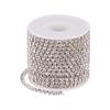 PH PandaHall 1 рулонная цепочка со стразами 10 ярдов 4 мм прозрачная отделка цепочка с коготками серебряная чашка бисерная цепочка для рукоделия декоративная цепочка для ювелирных изделий вуаль ваза шитье