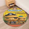 Custom Name Octonauts Printed Round Rug Carpet Chair Rug Area Rug Entryway Doormats,for Office Chair Living Room Bedroom Kitchen Room.