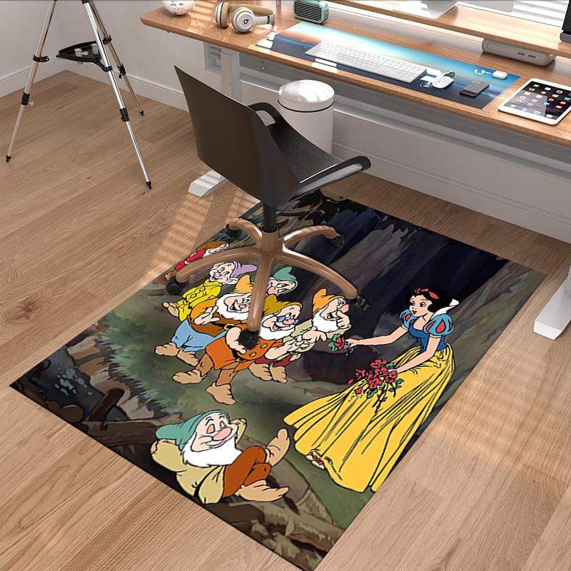 Snow White Seven Dwarfs Carpet For Playroom Bedroom Living Room Sofa Home Decorkids Game Area Rug Nonslip Floor Mat
