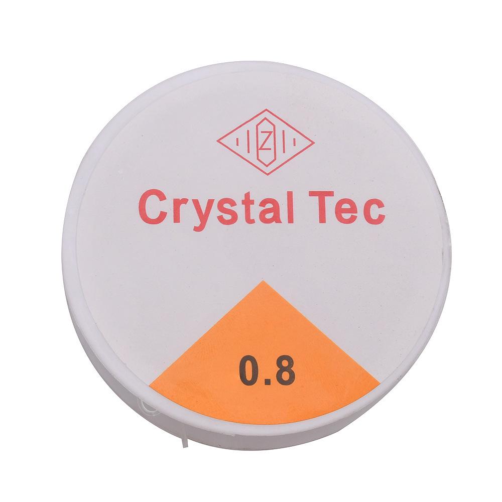 Прозрачная эластичная хрустальная нить для бисероплетения для изготовления украшений своими руками - в наличии желтая и синяя этикетки