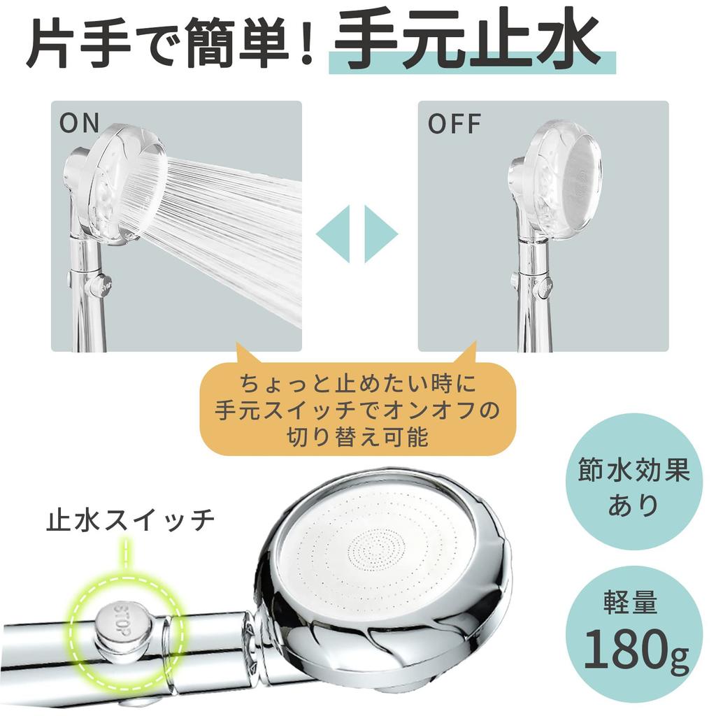 Водосберегающая душевая головка для установки адаптера Micro Nano Bubble High Water Pressure Shower Душевая головка с туманом Переключение потока воды под рукой Ultra