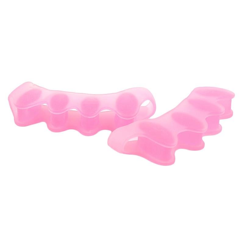 1 Pair Silicone Toe Spacer Separator Straightener Spreader Pain Relief