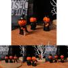 Halloween Mini Pumpkin Demon Figure Set With Resin Craft For Home Party Decor