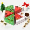 Christmas Candy Boxes Tree Shaped Candy Packaging Box Small Paper Treat Gift Boxes for Christmas New Year Party Supplies