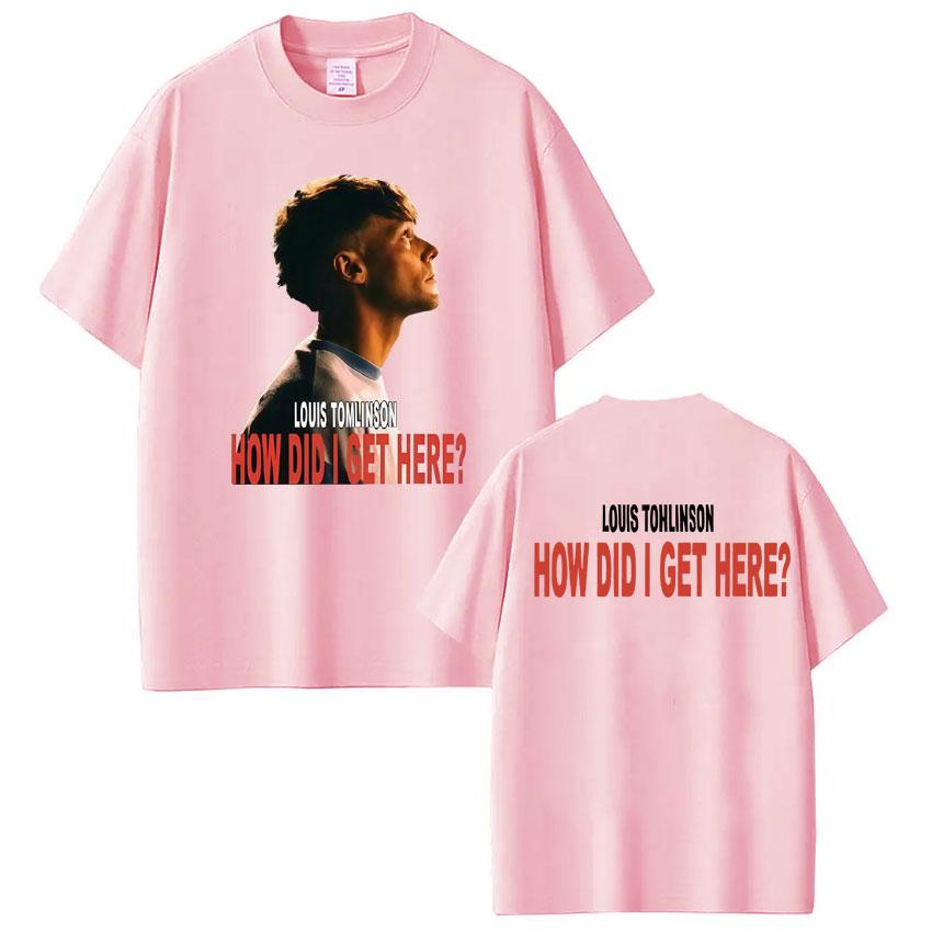 Singer Louis Tomlinson How Did I Get Here Tour 2026 Print Tees Men Women Hiphop Tshirt Casual pure Cotton Tshirs Streetwear