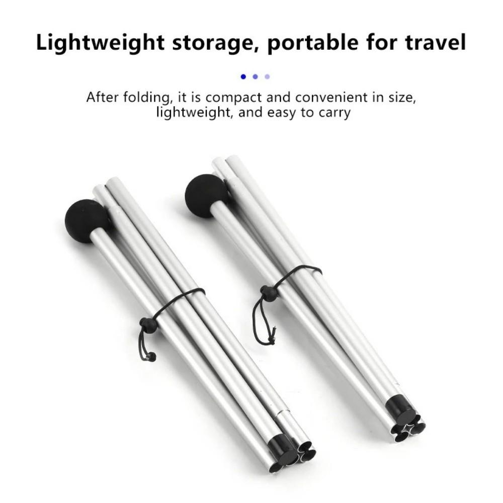 1.6/2M Beach Canopy Tent Pole Aluminum Alloy Shelter Tarp Pole For Camping Party