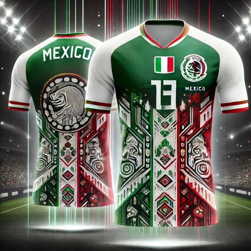Mexico Exclusive Youth Football Jerseys Casual Sweatshirts Comfort Lucky Sports Top Daily Sports Casual T Shirt Man
